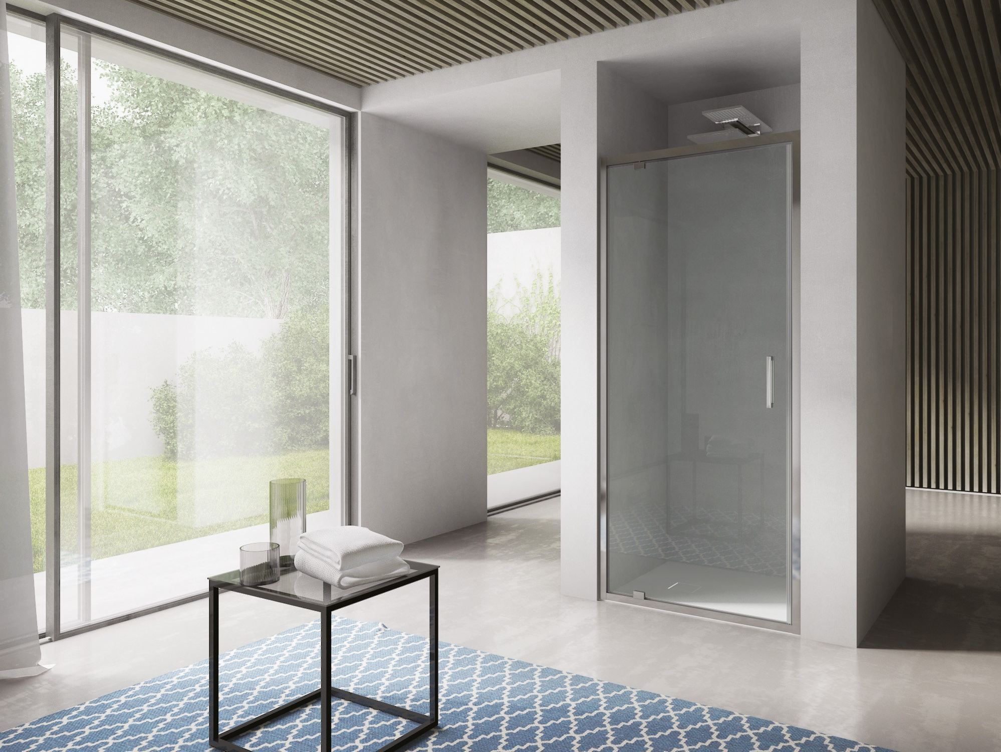 Стеклянная ниша душевая кабина с распашной дверью DISENIA ARCH-00054845