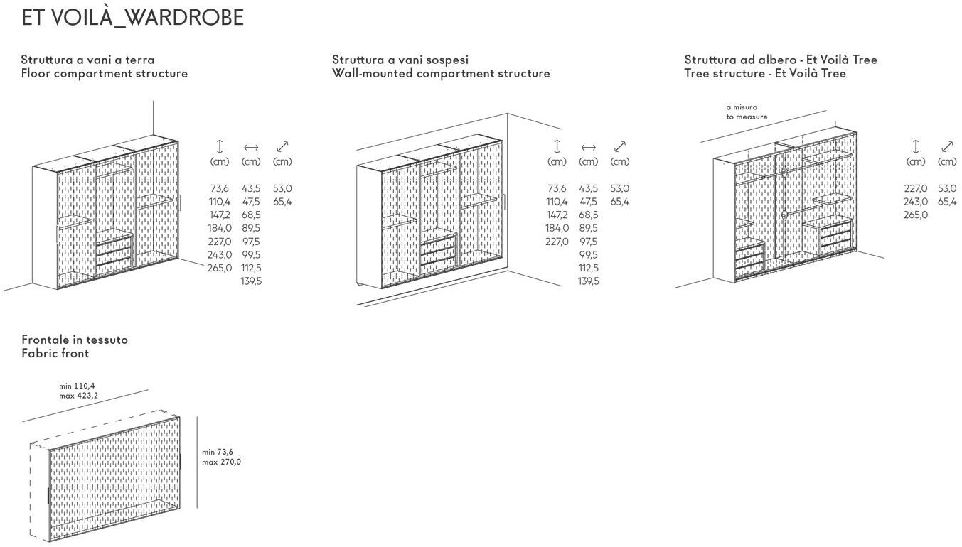 Lago Шкаф с тканевой дверцей Et voilà sun-id-1352505 - Вид №6
