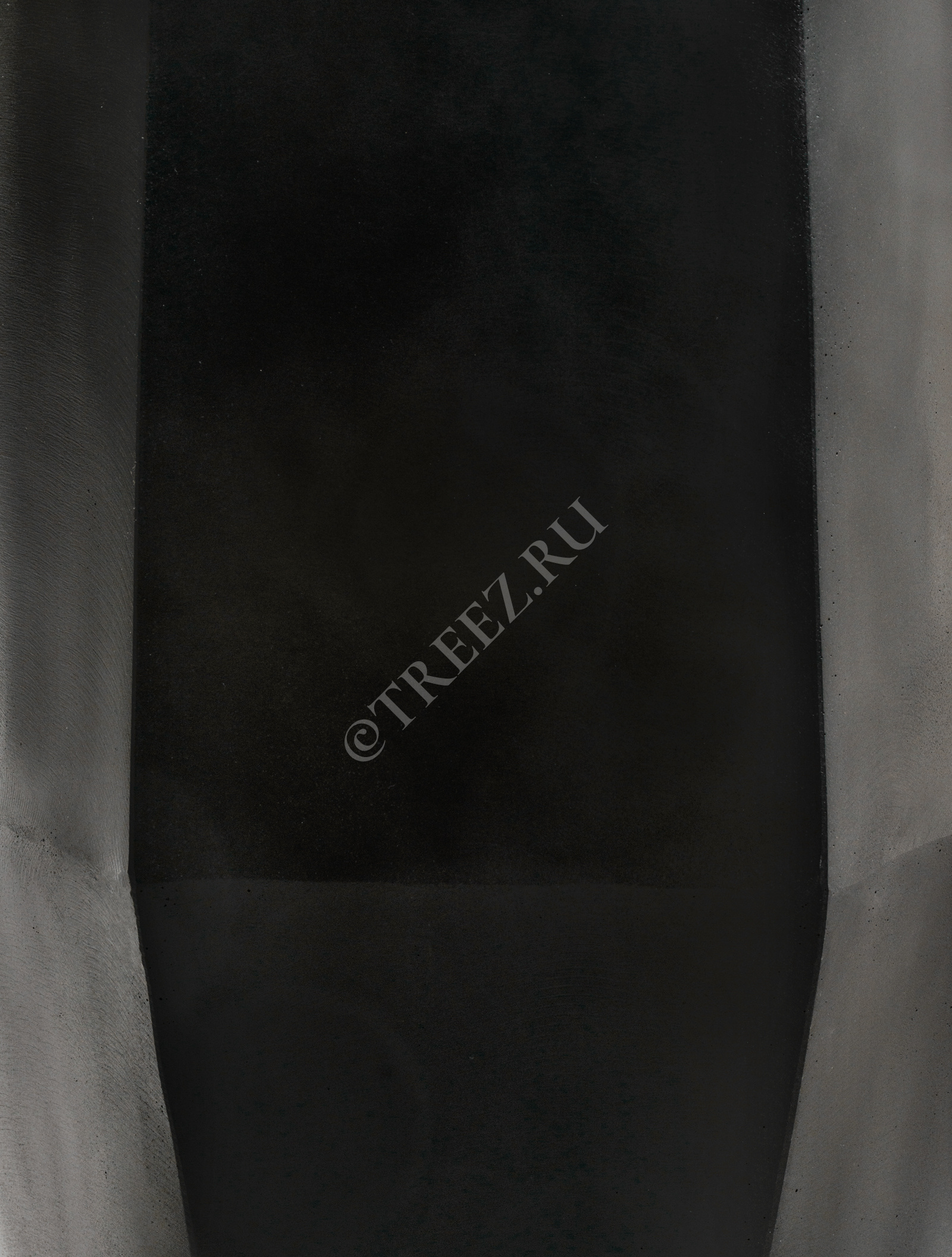 41.3321-08-048-BLCK-097 Кашпо  Effectory - серия Crystal - Высокий многогранник - Антрацит Цветочная коллекция  - Вид №1