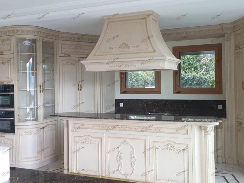 Martini Interiors Кухня из лакированного дуба на заказ с островом sun-id-1437690