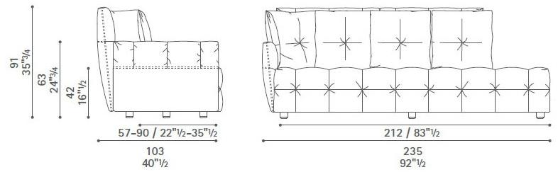 Poltrona Frau Тафтинговое спальное место La collezione - divani e poltrone sun-id-1506116 - Вид №7