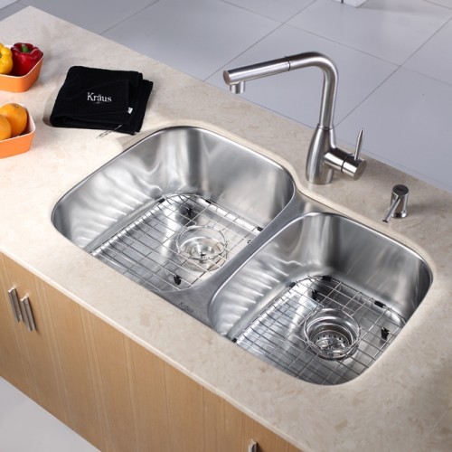 KBU24-KPF2140-KSD33 Накладная раковина на столешницу  прямоугольная Krausru  - Вид №4