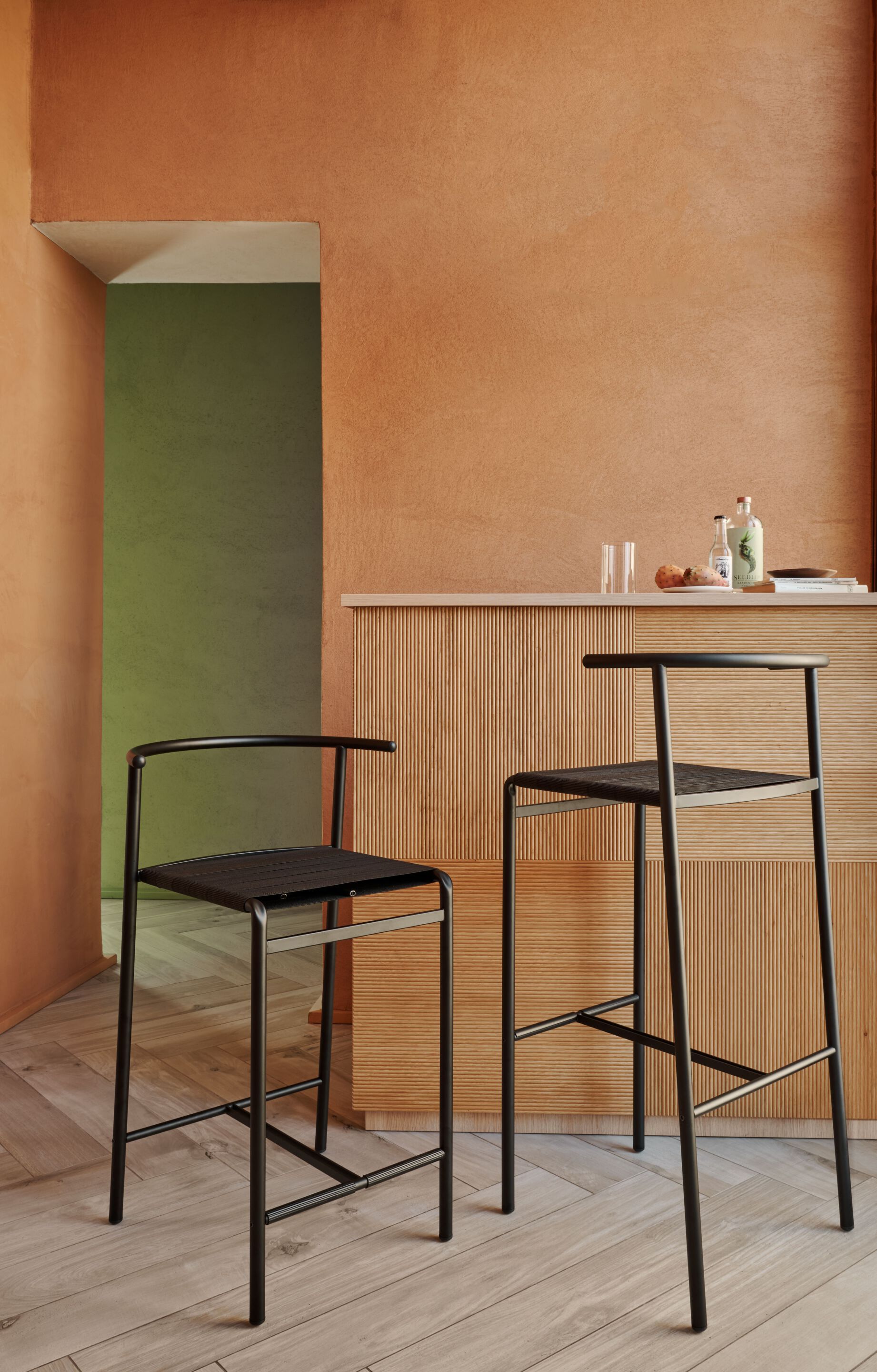 Высокий стул из стали с порошковым покрытием BALERI ITALIA Cafè Chair ARCH-00093176 - Вид №9