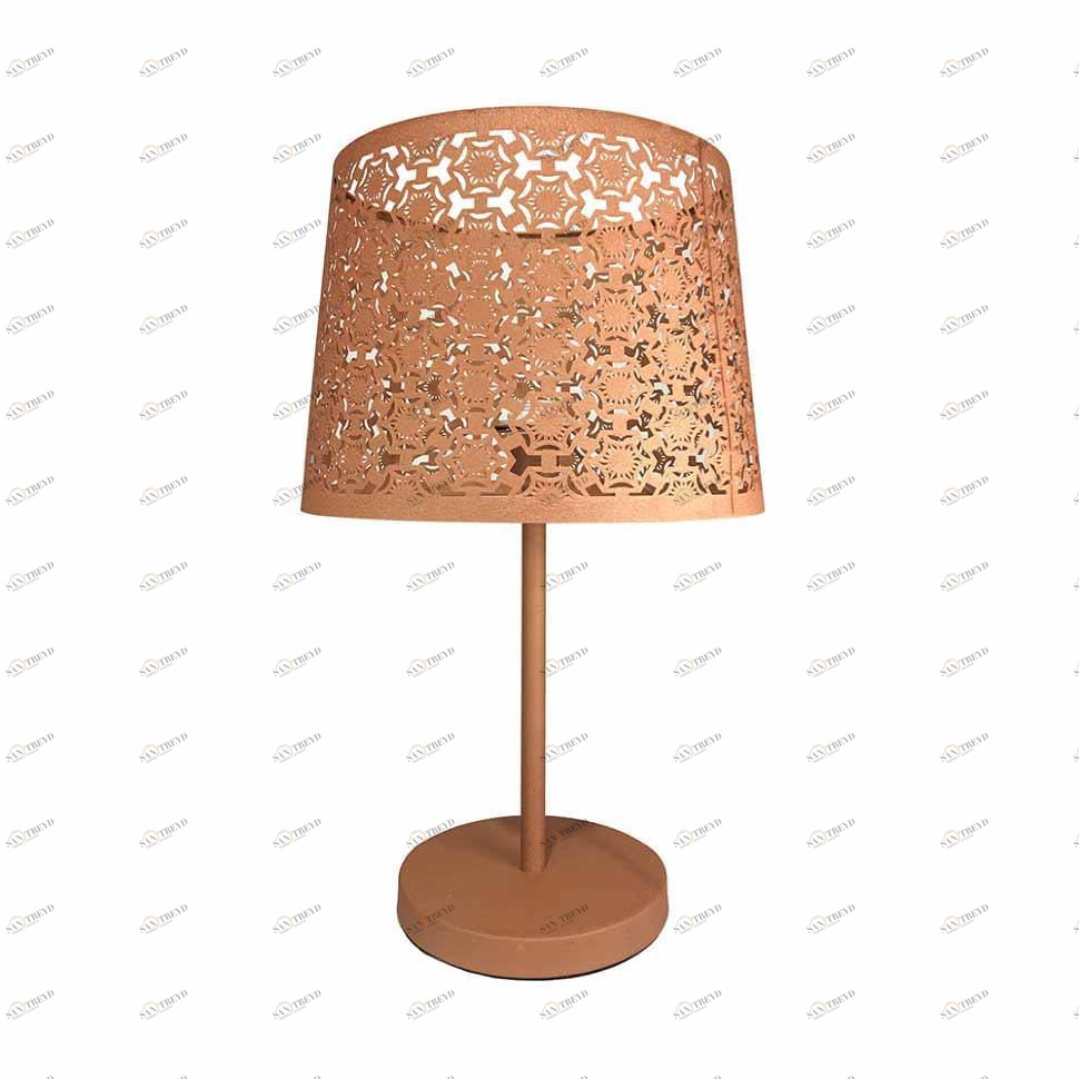 Лампа настольная песочного цвета Seven Fires "Карвед" 39106.04.28.01C SEVEN FIRES КАРВЕД 00-3907850 Коричневый 