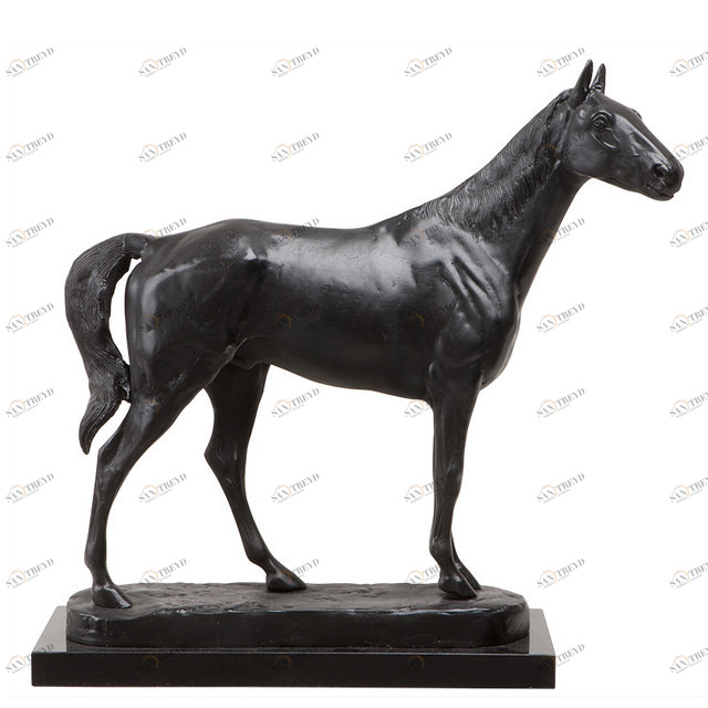 Статуэтка декоративная металлическая 57х58 см черная Horse Rodondo EICHHOLTZ EICHHOLTZ 062735 Бронза;черный 