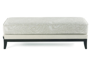 Мягкая скамейка из ткани