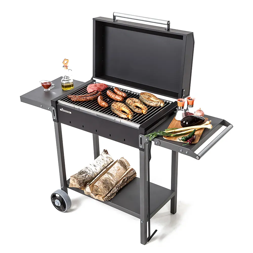 Передвижной гриль-мангал NATERIAL МАН 203 с крышкой и полками 17636486 STLM-0008452 - Вид №9