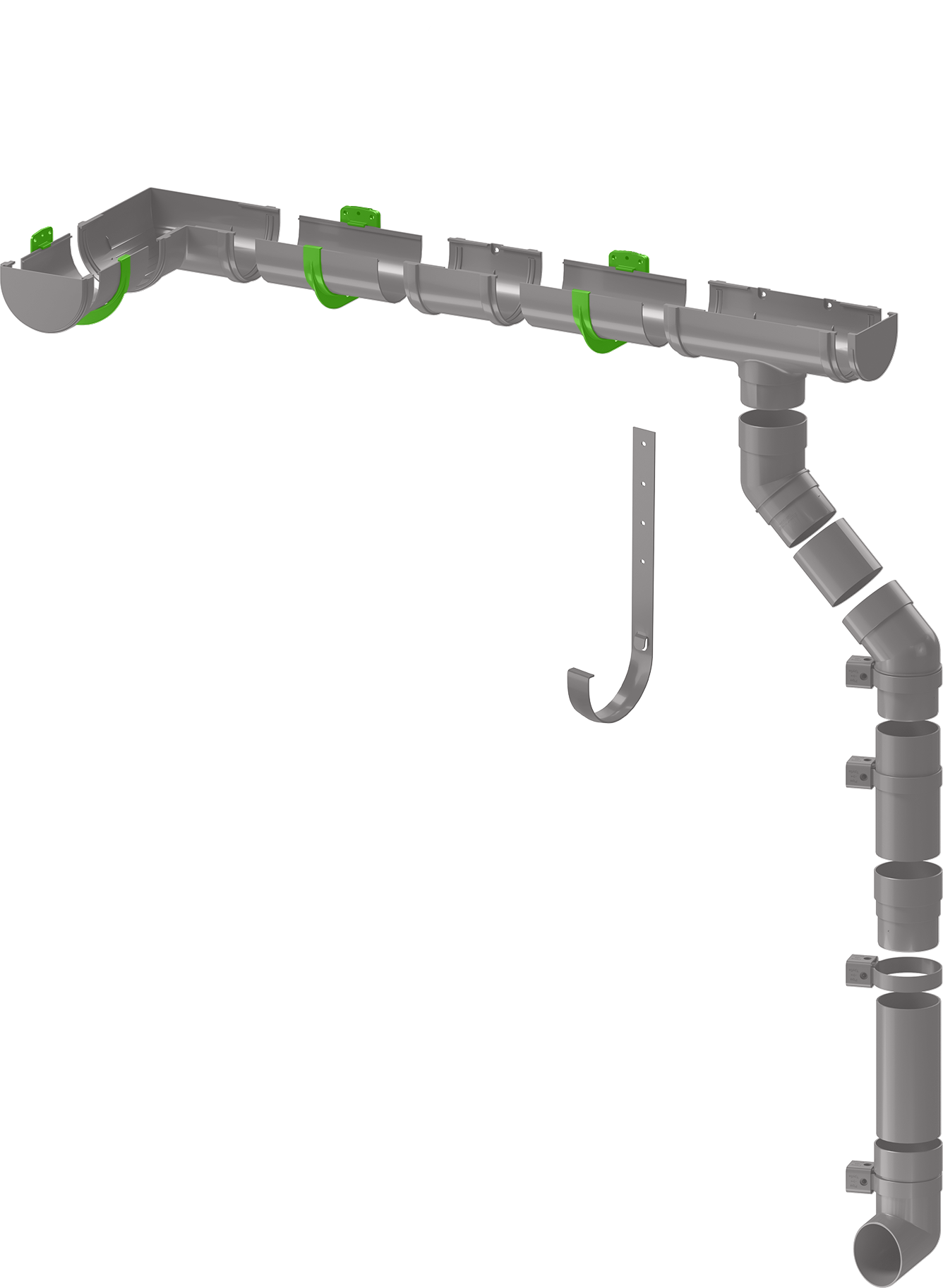 81930131 Кронштейн желоба Dacha 120 мм белый STLM-0014096 DÖCKE  - Вид №2