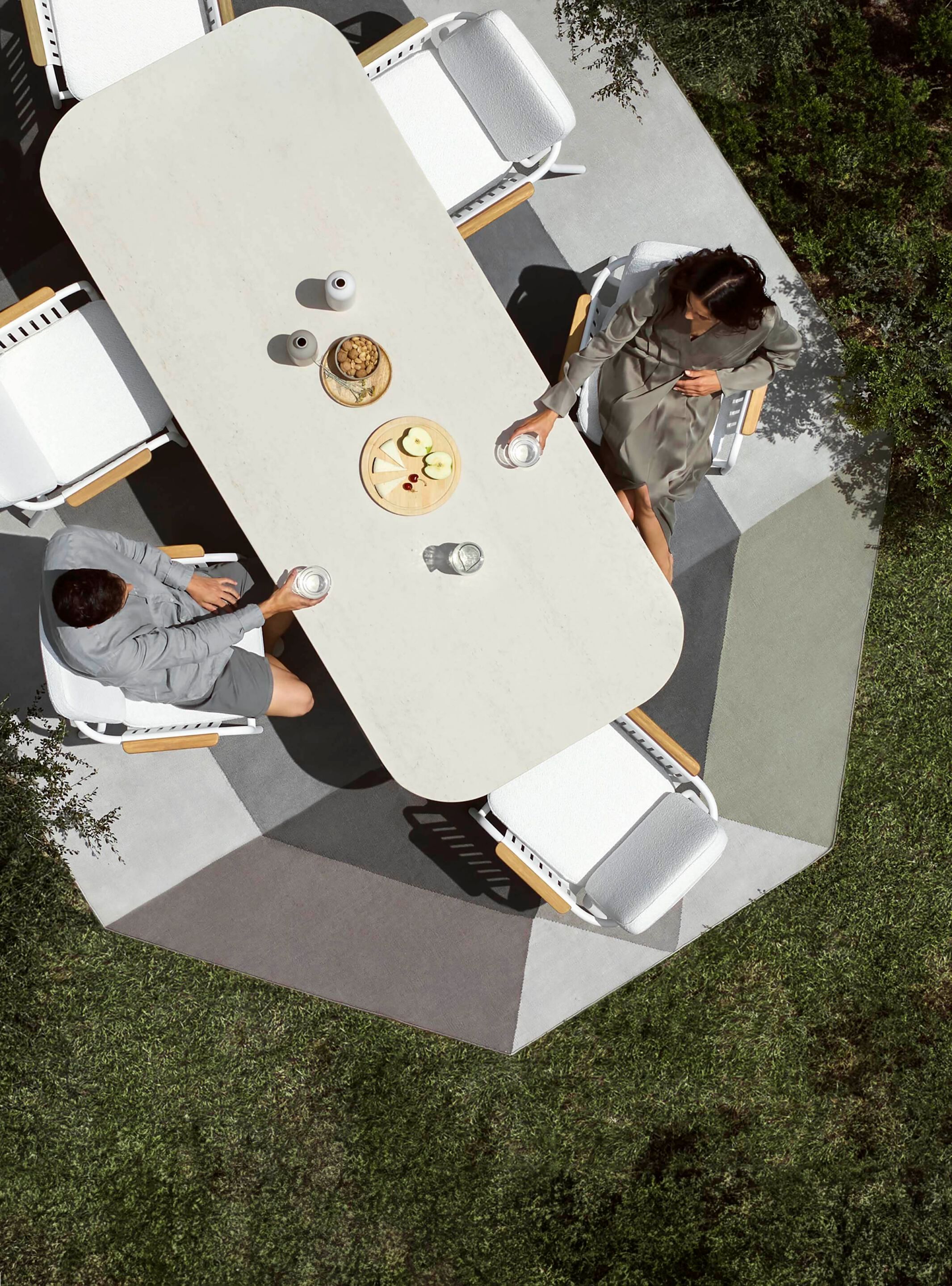 Алюминиевый прямоугольный садовый стол GANDIABLASCO ARCH-00143883 - Вид №2