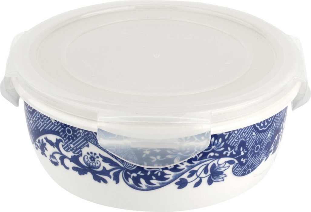 10655445 Spode Контейнер круглый с герметичной крышкой Spode "Голубая Италия" 17х7см Фарфор 
