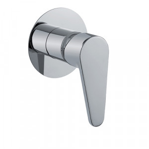 88NN7565 Santan Gagliari, однорычажный внутристенный смеситель с круглым основанием, цвет черный матовый