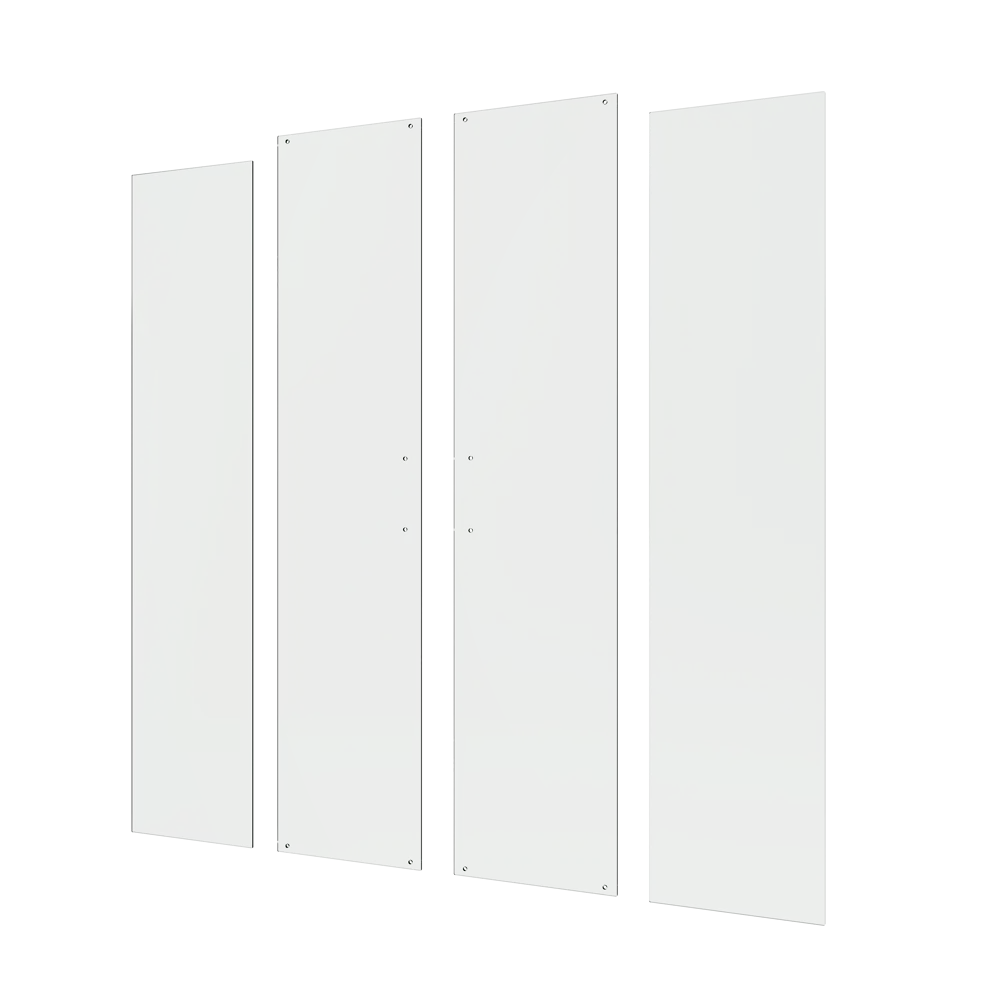 Комплект стекол для душевой ширмы Sensea Easy 80x80 см прозрачное стекло цвет профиля на выбор 88103662 STLM-2135993 - Вид №1