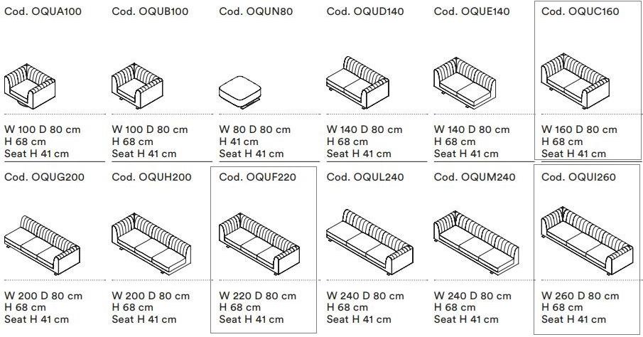 Tacchini Диван из ткани sun-id-1476009 - Вид №7