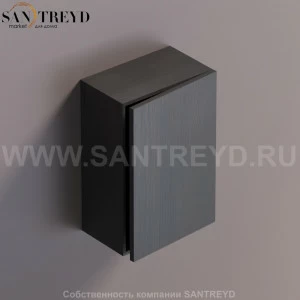 FLAT V Подвесной шкаф с петлями слева. Отделка: темный дуб. AFXMO236042RWRW