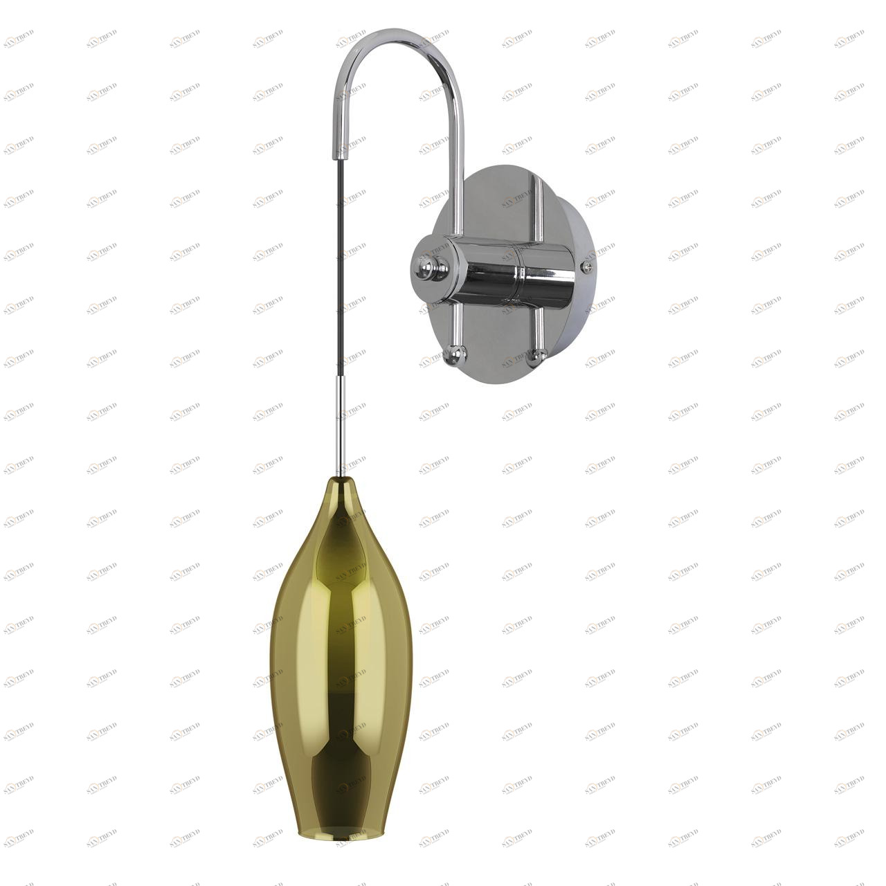 Бра Lightstar Pentola 803528 LIGHTSTAR  078613 Зеленый;прозрачный;серебро 