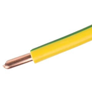 Провод Electraline ПУВ 1x6 мм на отрез ГОСТ цвет зелено-желтый 82532346 STLM-2193099