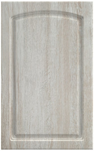 Фасады для кухни Классика Фрезеровка «Арка+» Дуб винтаж белый №514