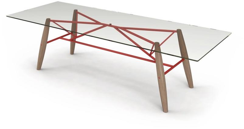 Huppé Прямоугольный стол из дерева и стекла Connection 6087/88/89/90v HUPPE - Вид №3