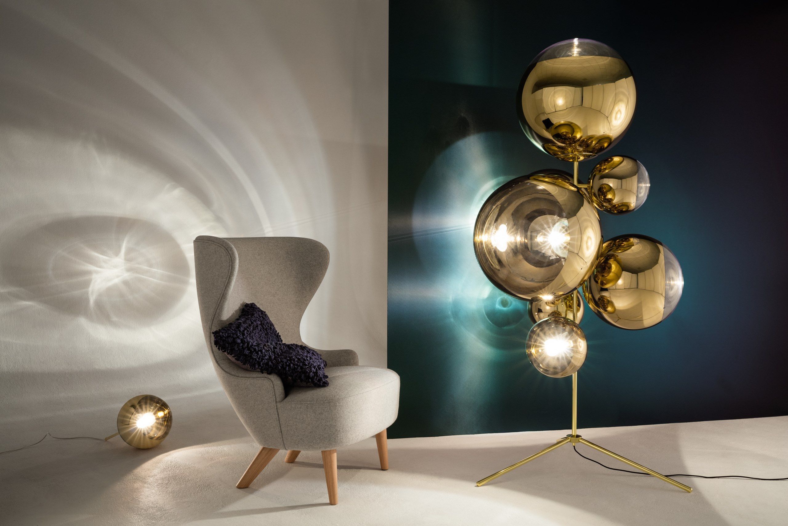 Поликарбонат светодиодный торшер Tom Dixon Mirror Ball ARCH-00112436 - Вид №3