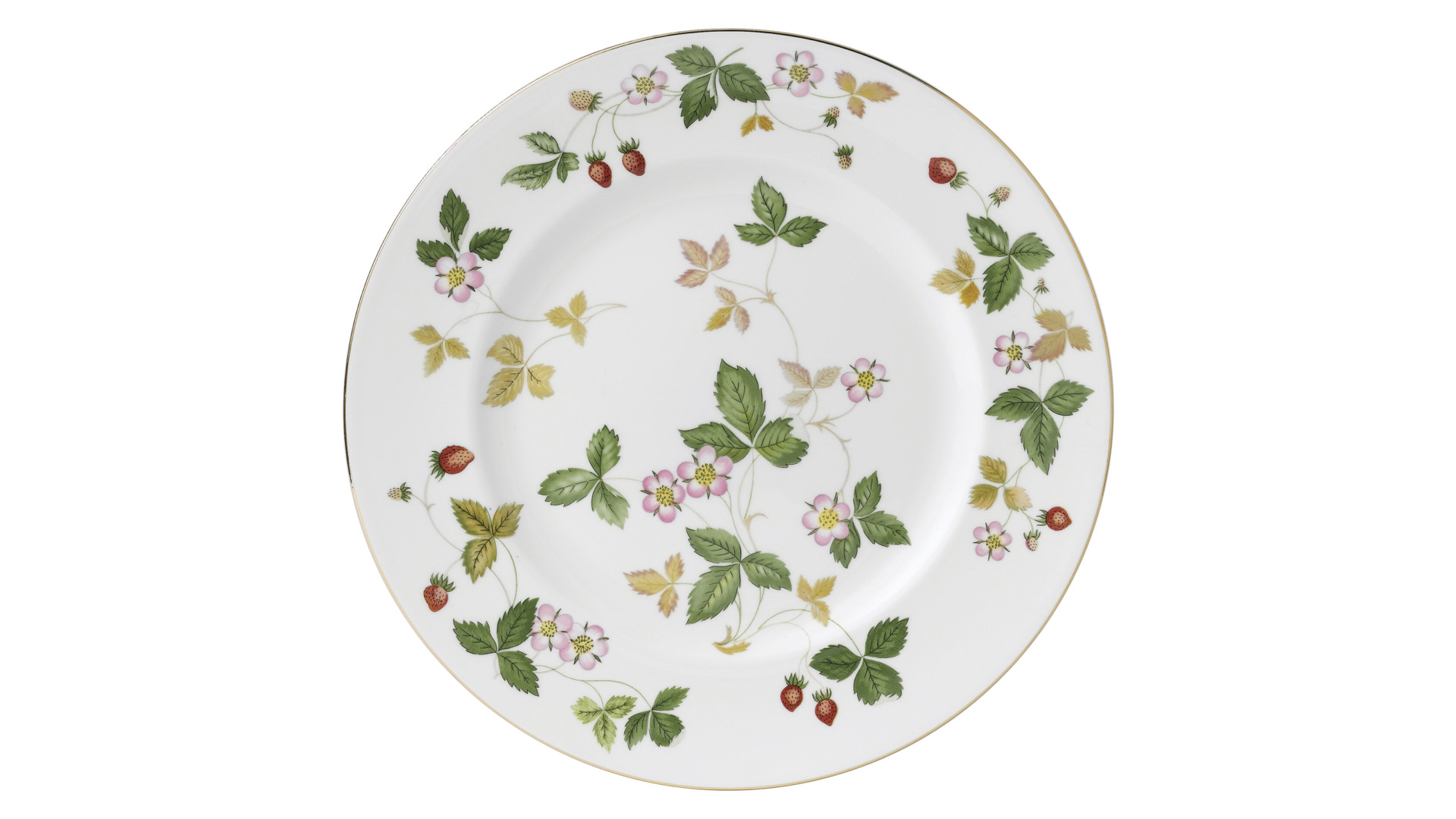 10672530 Wedgwood Набор тарелок обеденных Wedgwood Земляника 27см, 6шт, фарфор Фарфор костяной  - Вид №1