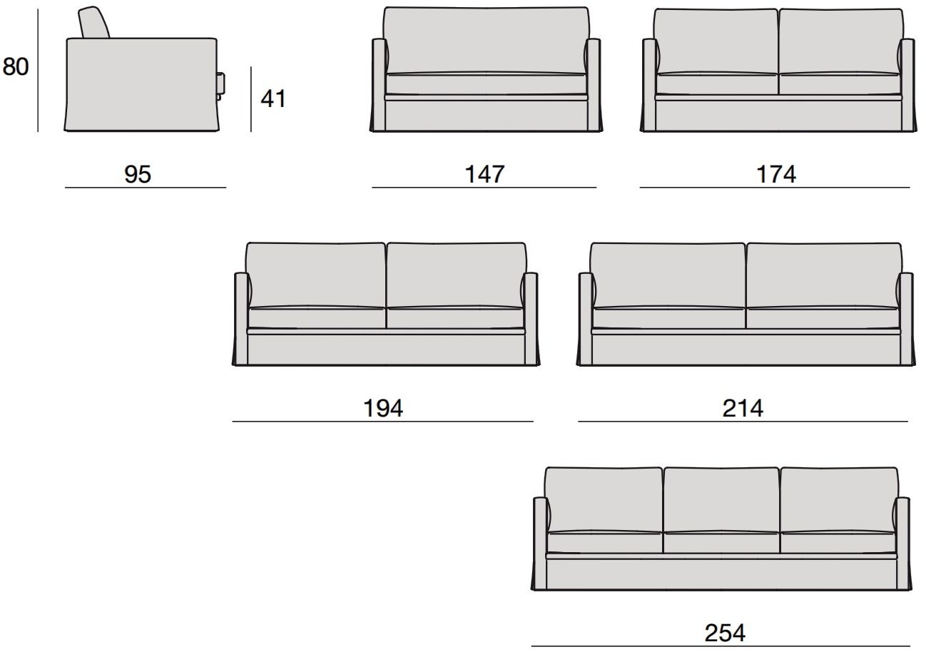 CTS SALOTTI Съемный диван Easy sun-id-1483804 - Вид №4