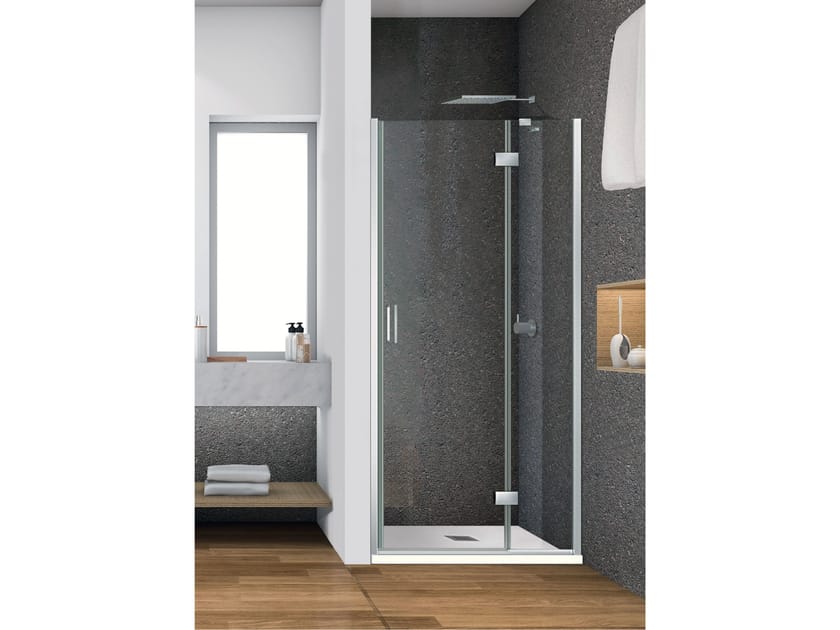 Хрустальная ниша душевая кабина с распашной дверью Metidea топ ARCH-00047582