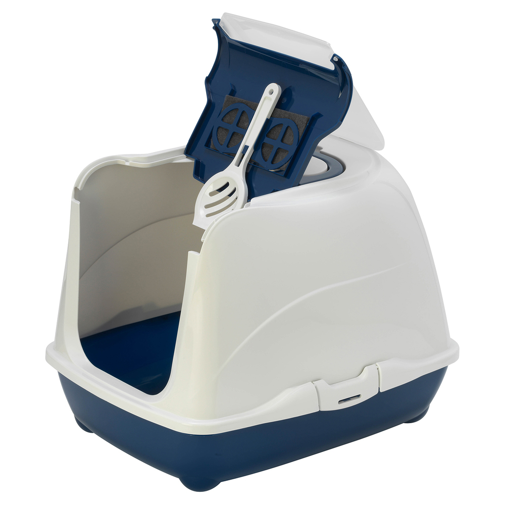 ПР0059065 Био-туалет для кошек Flip Cat с совком, синий 50x39x37h см MODERNA  - Вид №2