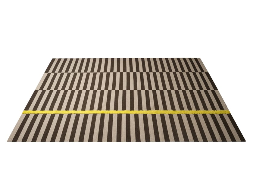 Полосатый шерстяной прямоугольный ковер ручной работы Tacchini ANNI ARCH-00050295