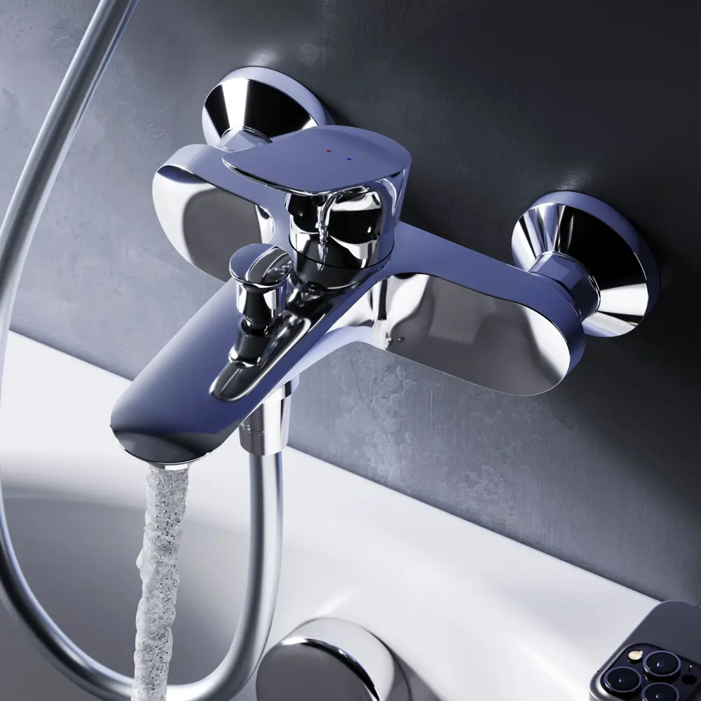 Смеситель для ванны AM.PM F9ML1000 хром с керамическим картриджем 89346494 Moxie STLM-1336917 - Вид №9