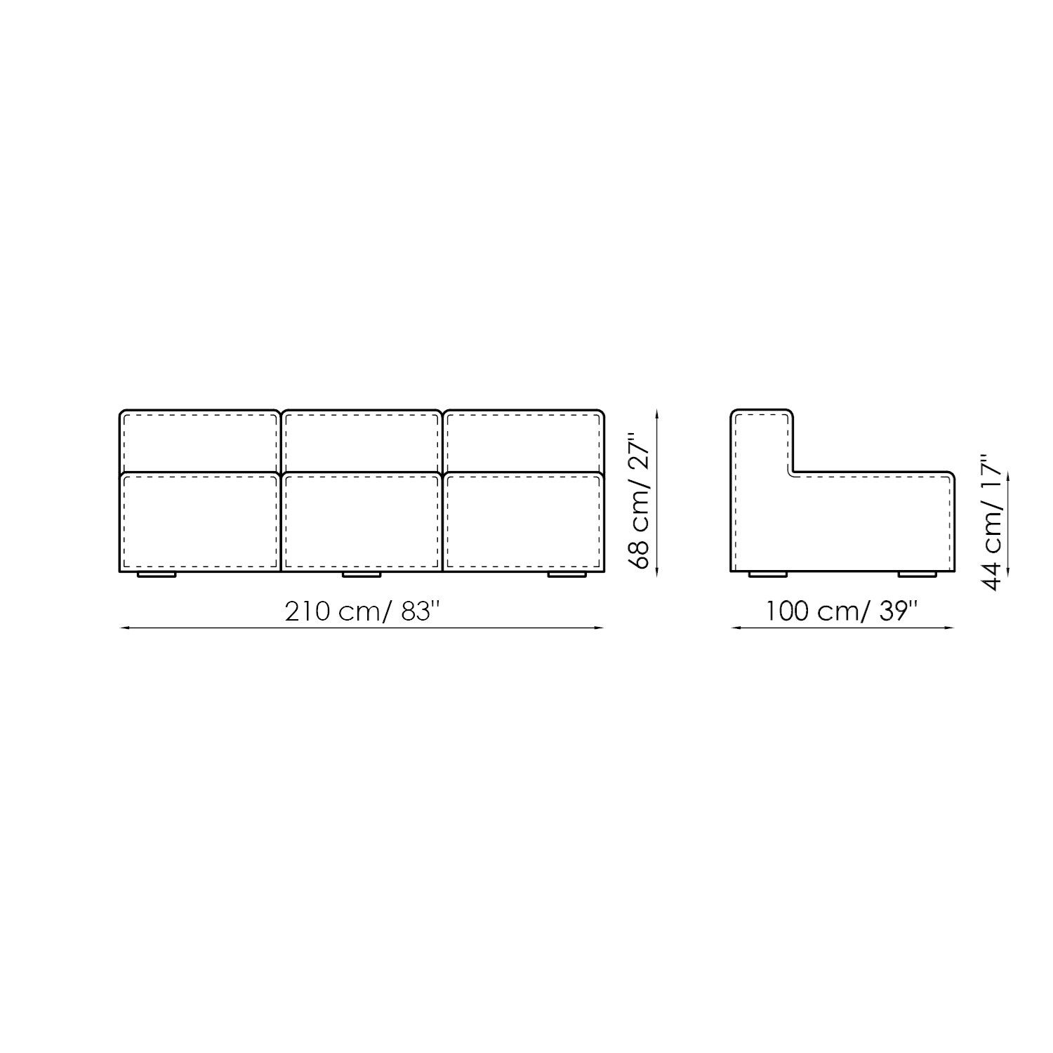 Модульный тканевый диван BONALDO арахис ARCH-00098902 - Вид №41