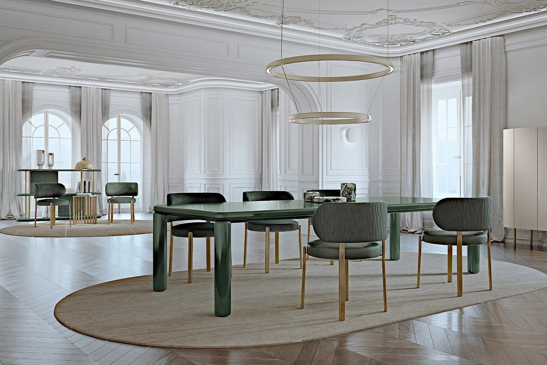 Деревянный прямоугольный стол Turri Рим ARCH-00053623 - Вид №3