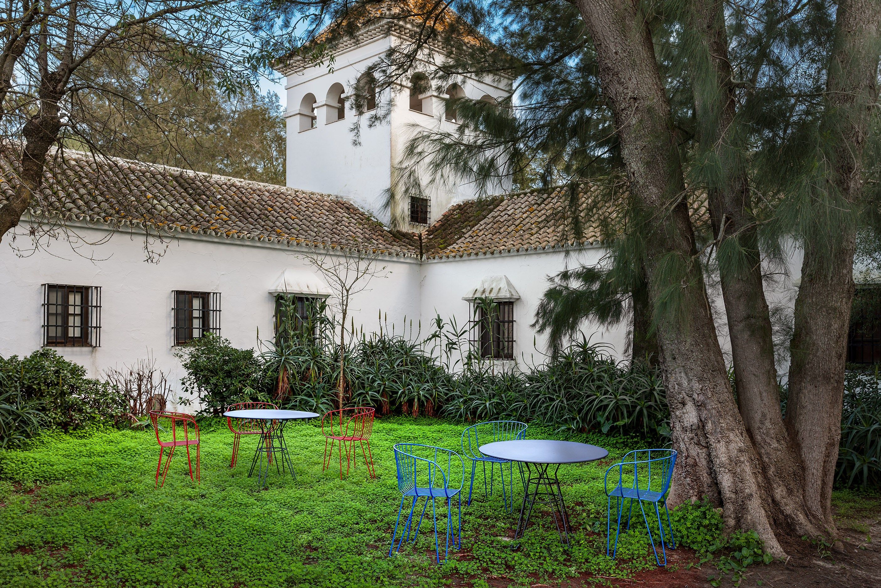 Штабелируемый садовый стул из оцинкованной стали iSimar оливковое дерево ARCH-00019547 - Вид №2