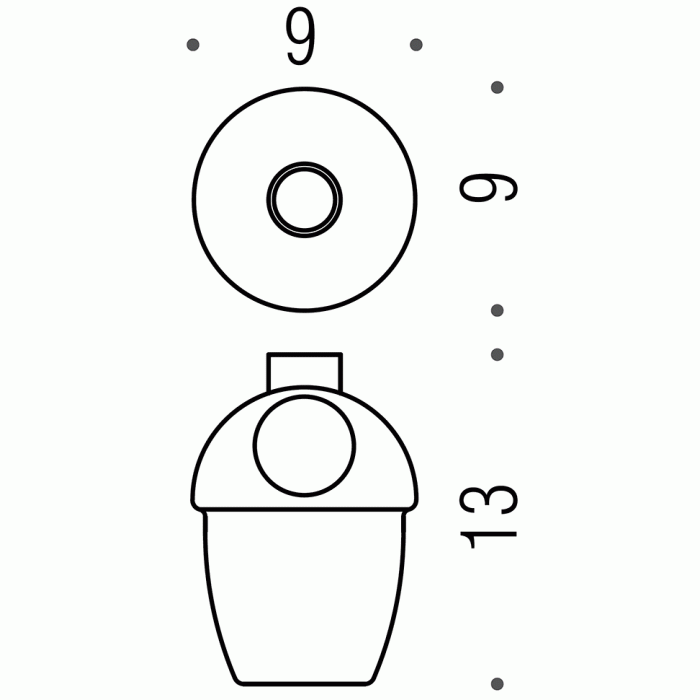 B9352 Колба дозатора для жидкого мыла COLOMBO MELO Colombo Design - Вид №1