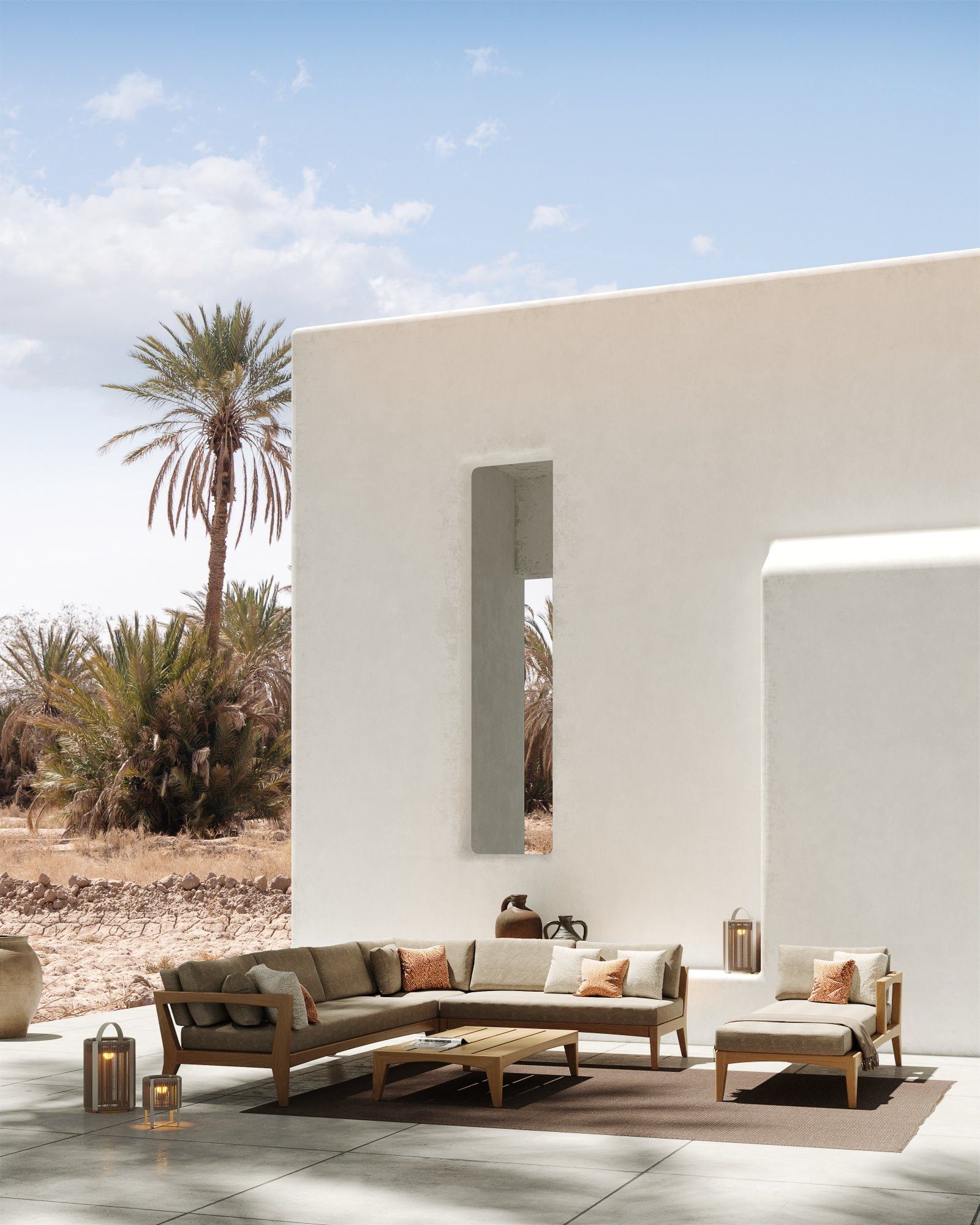 2-местный тканевый садовый диван Royal Botania Zenhit lounge ARCH-00037073 - Вид №2