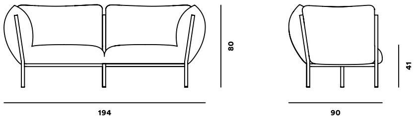 Hem 2-местный тканевый диван Kumo 30070-79-92-73 - Вид №8