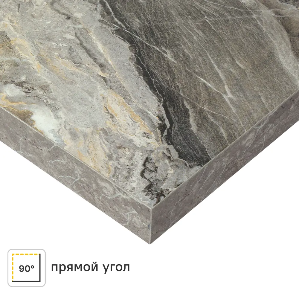 Столешница Delinia Рашчер 120x3.9x60 см HPL/ДСП цвет серый 86339589 STLM-2048008 ДСП Прямой угол