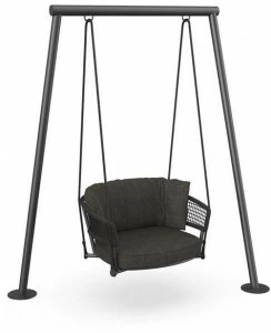 Talenti Подвесное садовое кресло из ткани с подлокотниками Moon alu