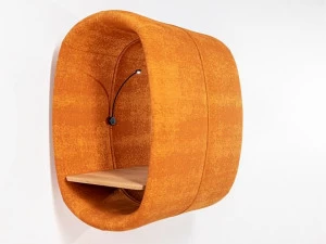 BuzziSpace Акустическая мультимедийная офисная кабина из ткани со встроенным освещением