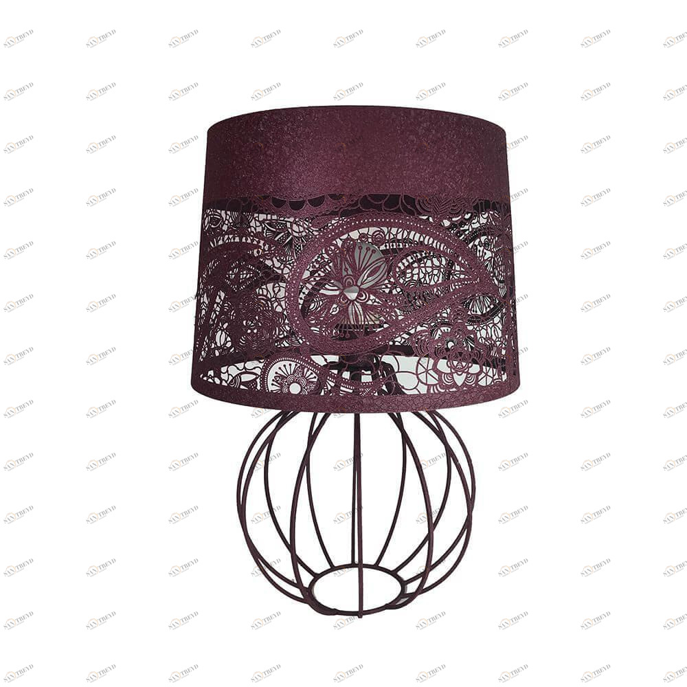 Лампа настольная бордовая Seven Fires "Карвед" 39107.04.68.01B SEVEN FIRES КАРВЕД 00-3907862 Фиолетовый 