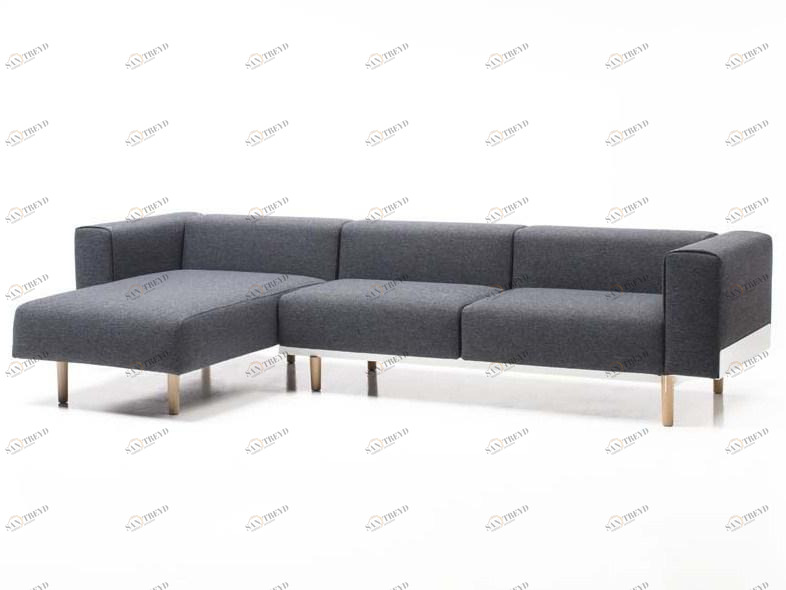 Diemme 3-х местный модульный тканевый диван с шезлонгом Bread sun-id-1507502