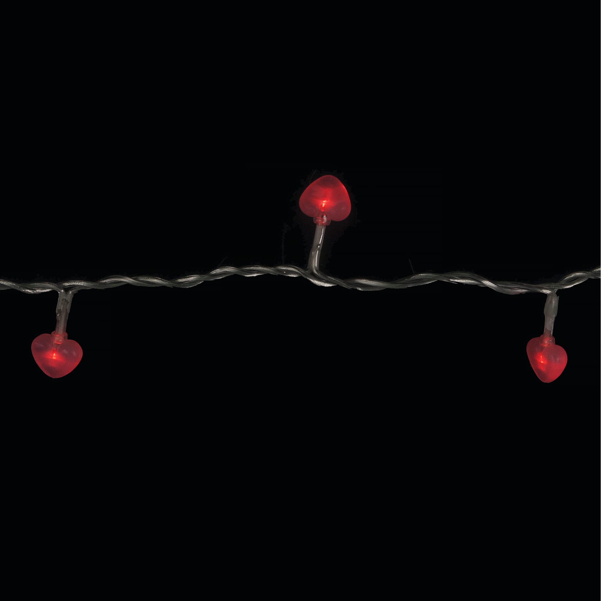 14683359 Электрогирлянда комнатная нить «Сердца» 2 м 20 LED красный Santreyd  - Вид №3