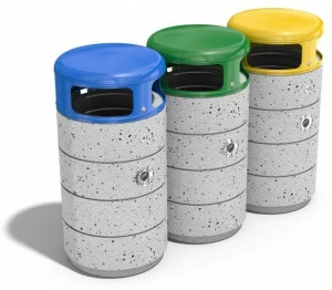 ENCHO ENCHEV - ETE Бетонный мусорный бак для раздельного сбора мусора