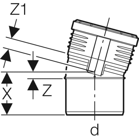 390.321.14.1 Отвод Geberit Silent-PP Geberit  - Вид №11