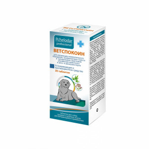 ПР0045469 Таблетки Ветспокоин для средних и крупных собак, 30 табл. ПЧЕЛОДАР