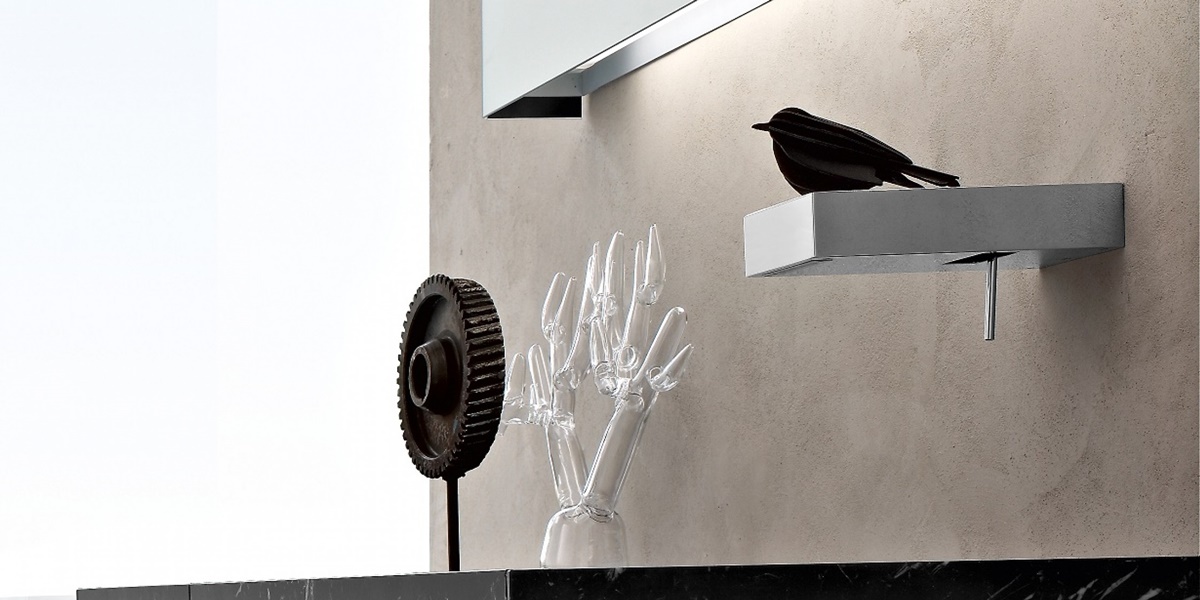 Toscoquattro Смеситель-полка 20 см для раковины Rubinetteria полиров.нерж.сталь 08RB1IL - Вид №2