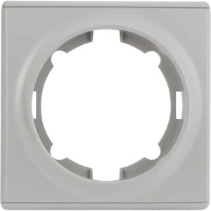 Рамка для розеток и выключателей Onekey Florence 1 пост, цвет серый
