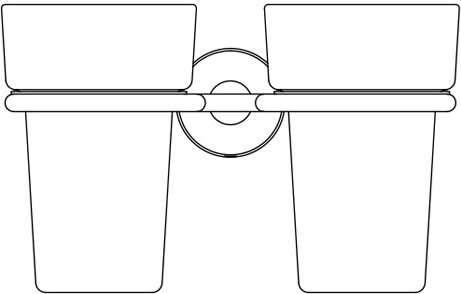 NOS 007 Держатель с 2-мя стаканами FBS Nostalgy - Вид №1