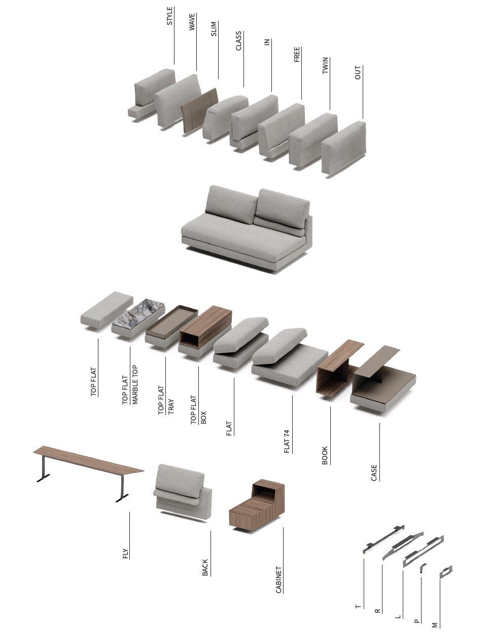 Съемный диван из ткани Frigerio Davis ARCH-00029889 - Вид №14