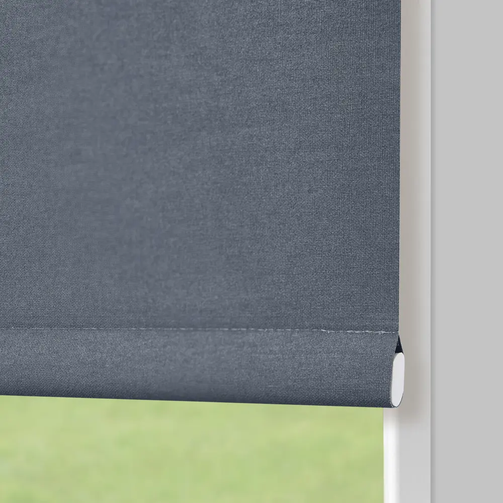 Штора рулонная блэкаут KREAFORTA Karelia 140x175 см синяя STLM-2031174 - Вид №5