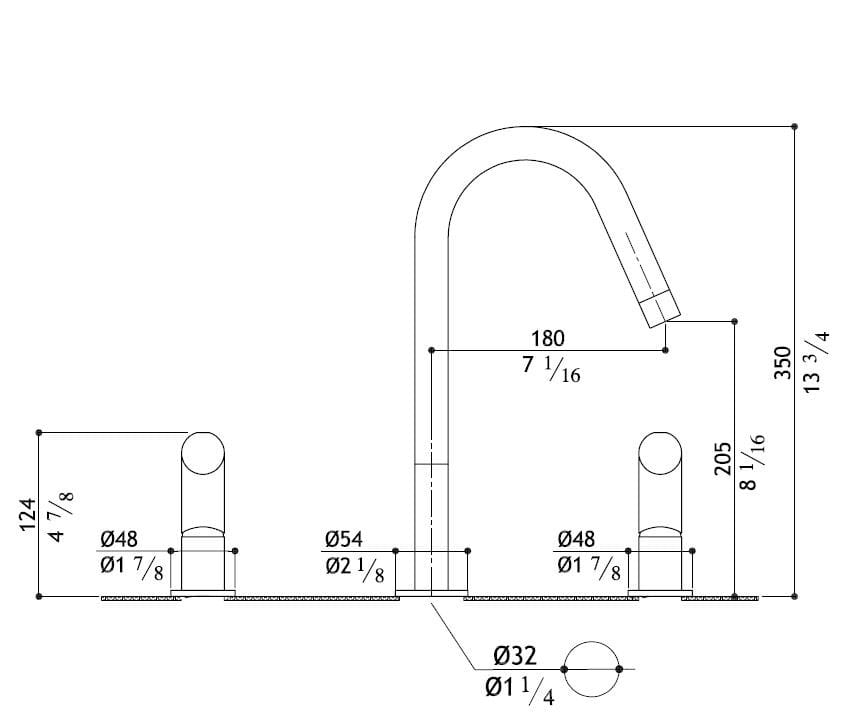 Смеситель для кухни из нержавеющей стали с раздельными розетками MGS T45 ARCH-00088174 - Вид №3